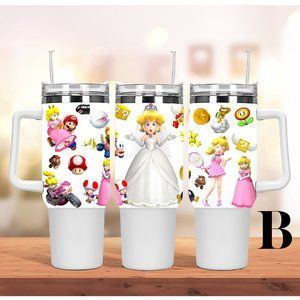 Christmas gift thanksgiving 40 oz tumbler Nintendo Princess Peach Daisy …